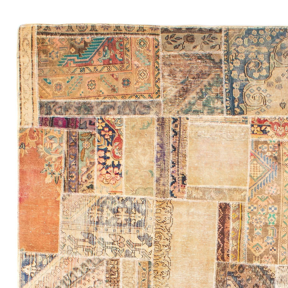 Alfombra de patchwork - 292 x 230 cm - multicolor