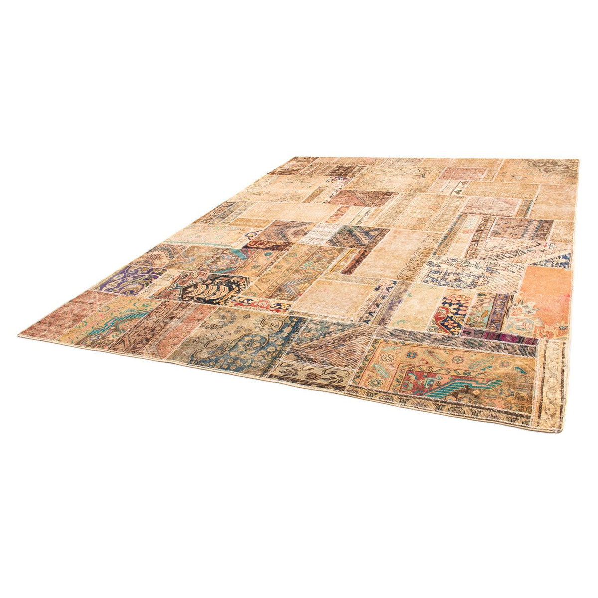 Alfombra de patchwork - 292 x 230 cm - multicolor