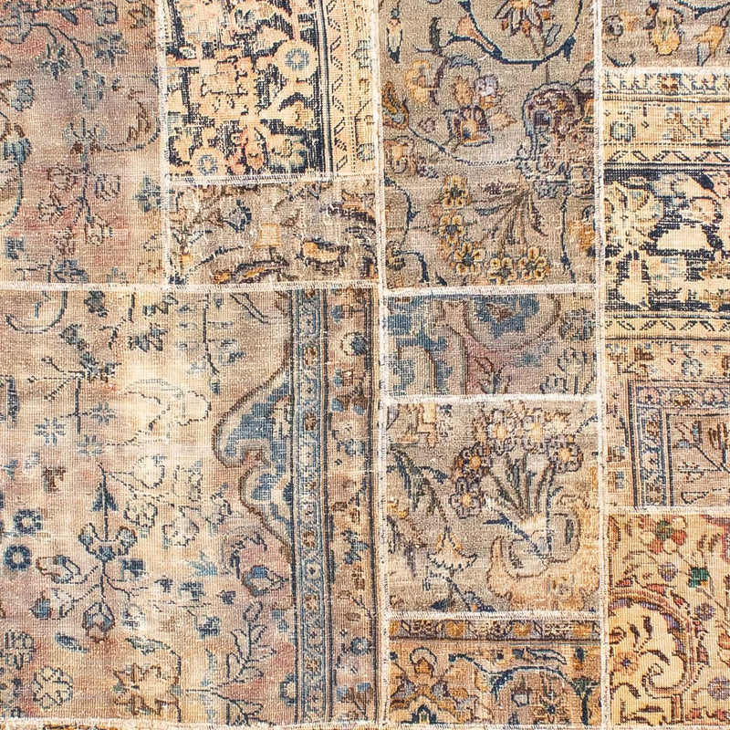 Alfombra de patchwork - 303 x 240 cm - multicolor