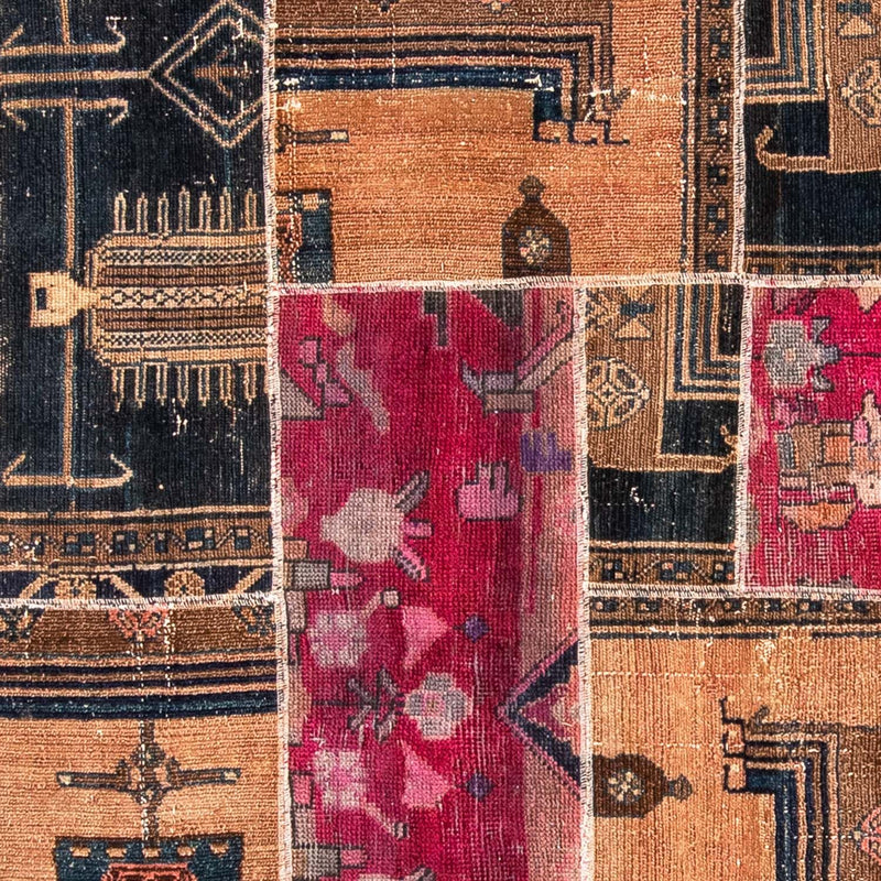 Alfombra de patchwork - 244 x 164 cm - multicolor