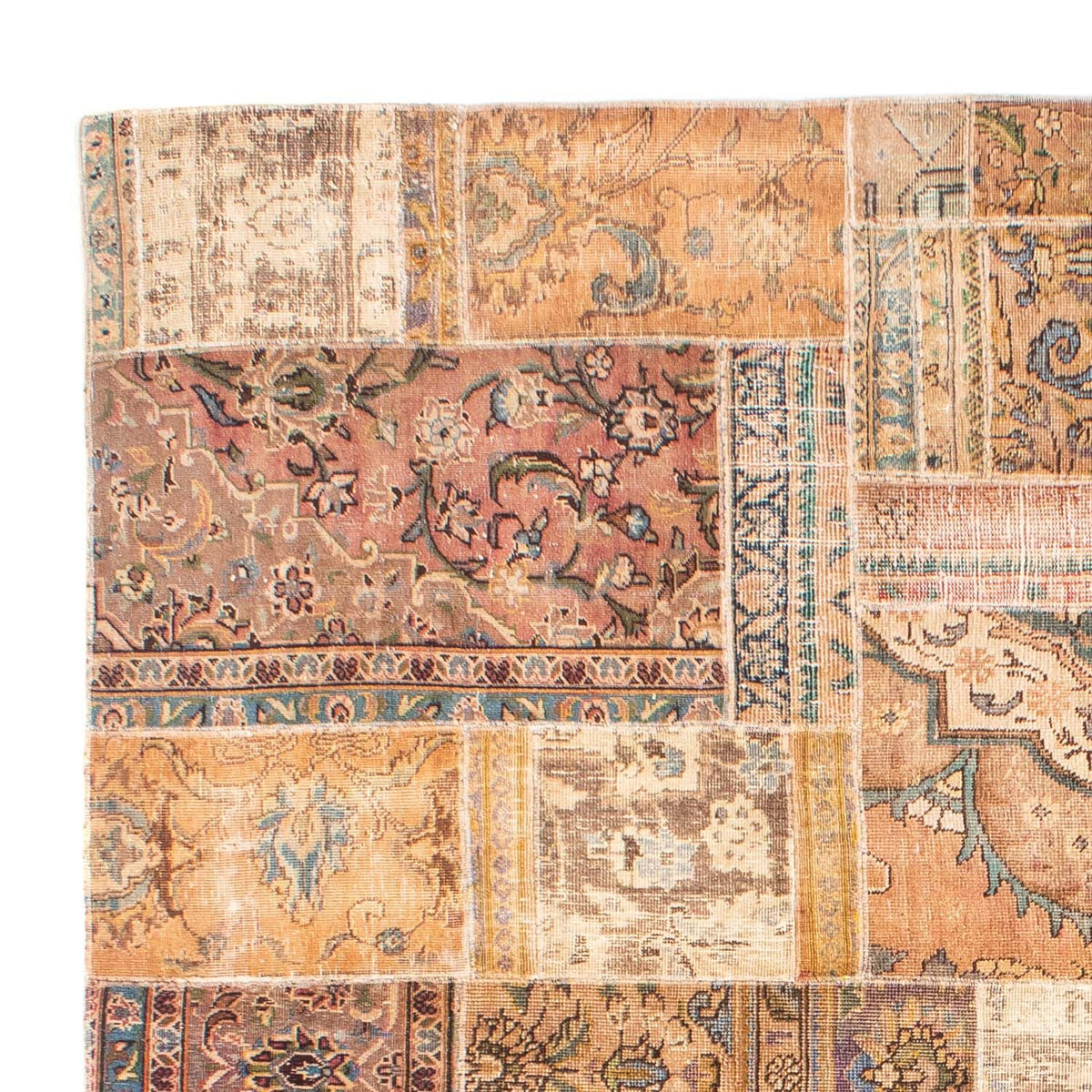 Alfombra de patchwork - 301 x 241 cm - multicolor