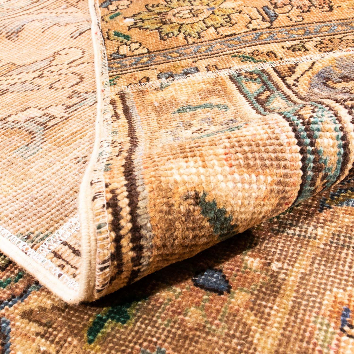 Alfombra de patchwork - 301 x 241 cm - multicolor