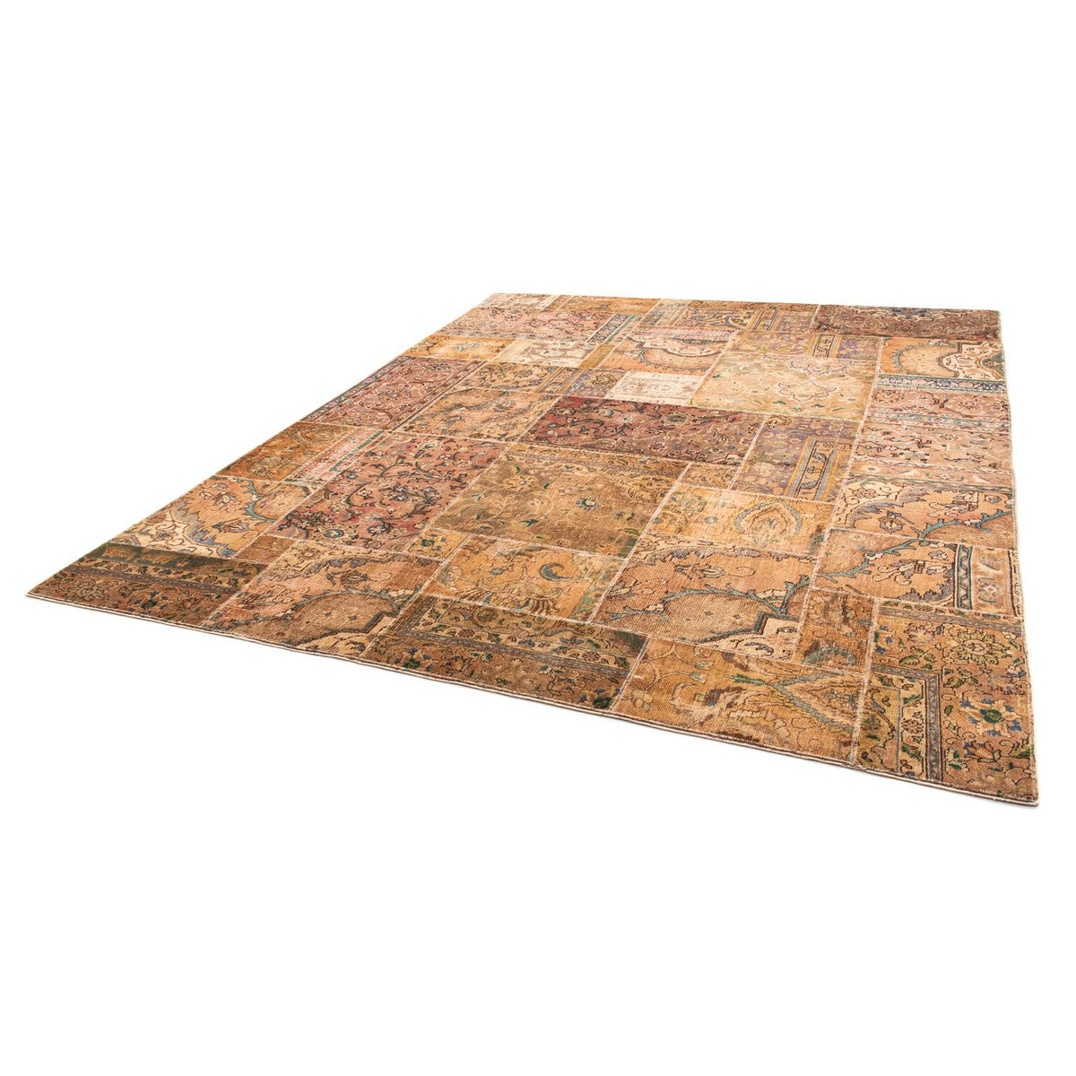 Alfombra de patchwork - 301 x 241 cm - multicolor