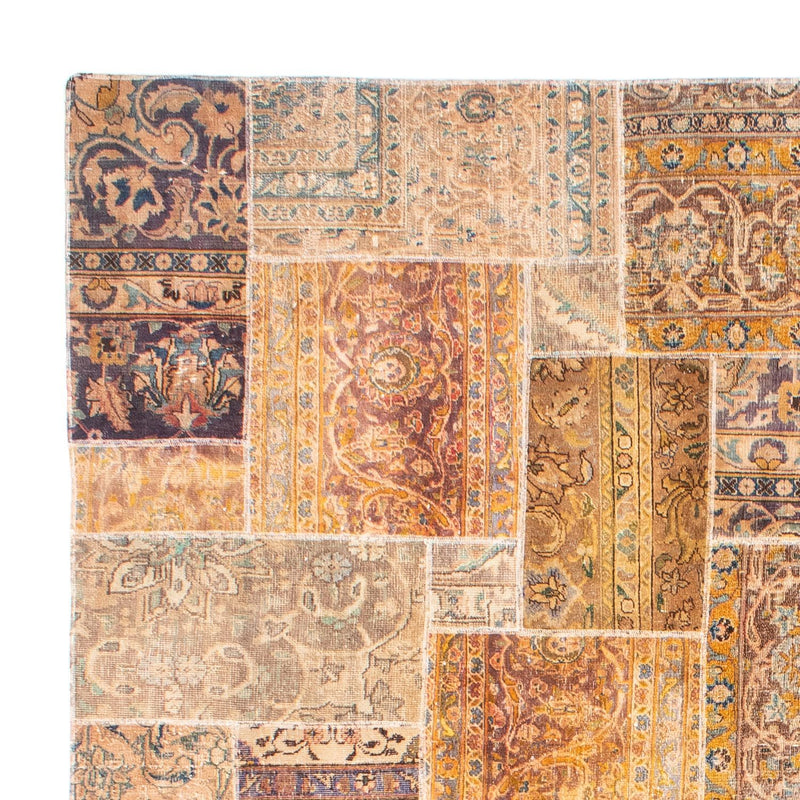 Alfombra de patchwork - 301 x 241 cm - multicolor