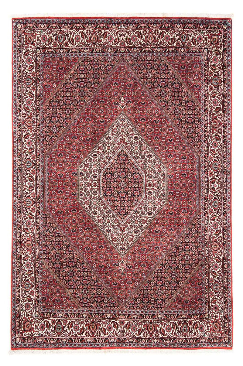 Alfombra persa - Bidjar - 241 x 172 cm - rojo oscuro