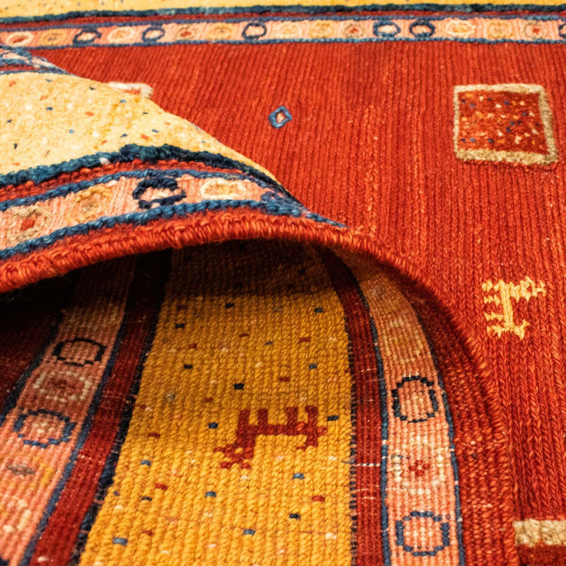 Alfombra Kelim - Oriental - 144 x 100 cm - rojo oscuro