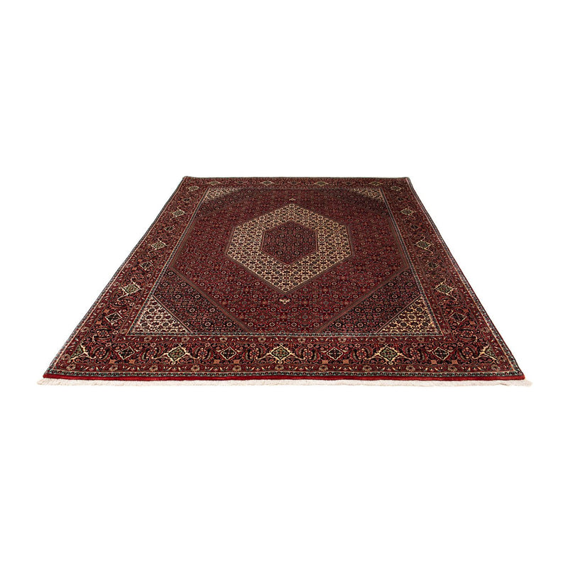 Alfombra persa - Bidjar - 251 x 201 cm - rojo oscuro