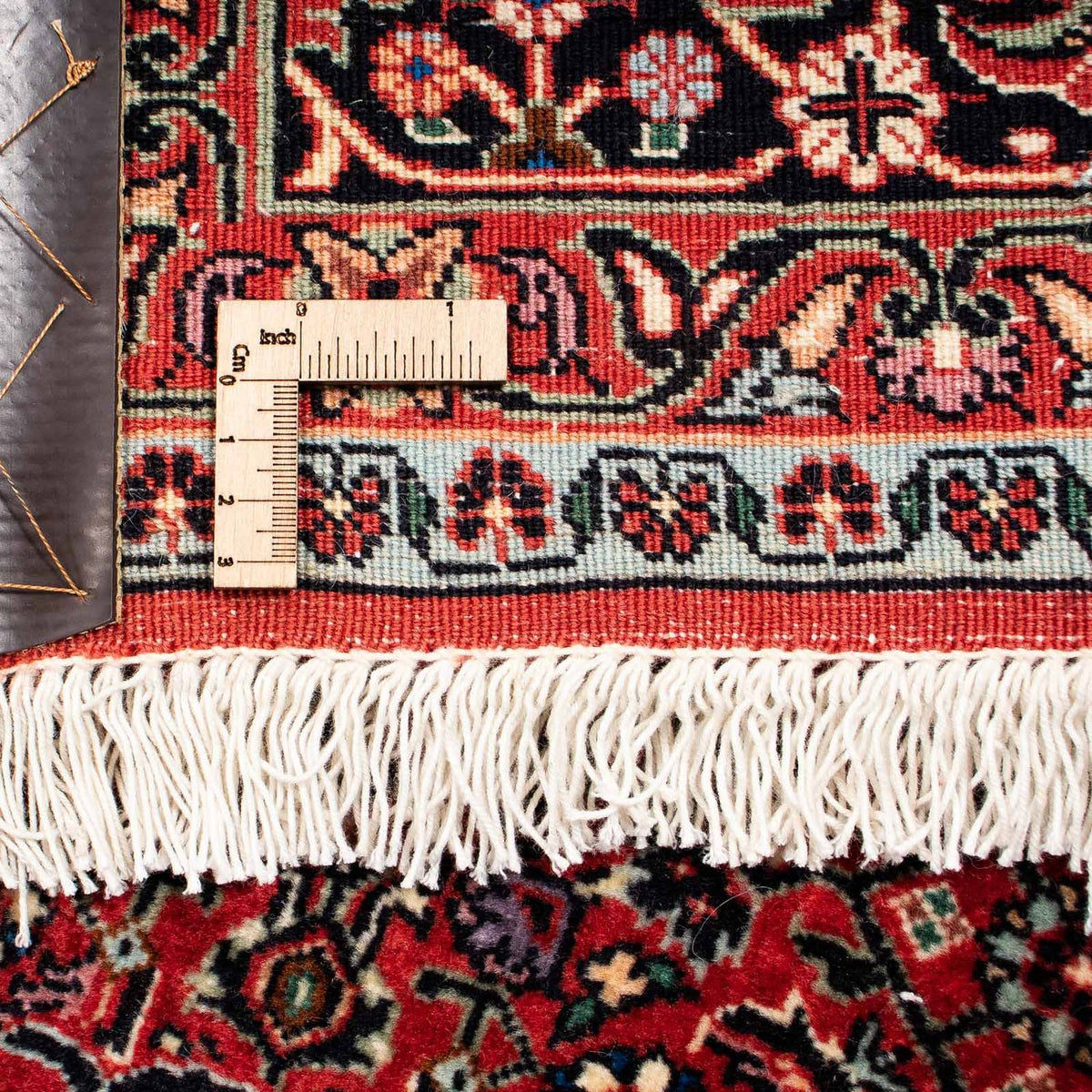 Alfombra persa - Bidjar - 251 x 201 cm - rojo oscuro