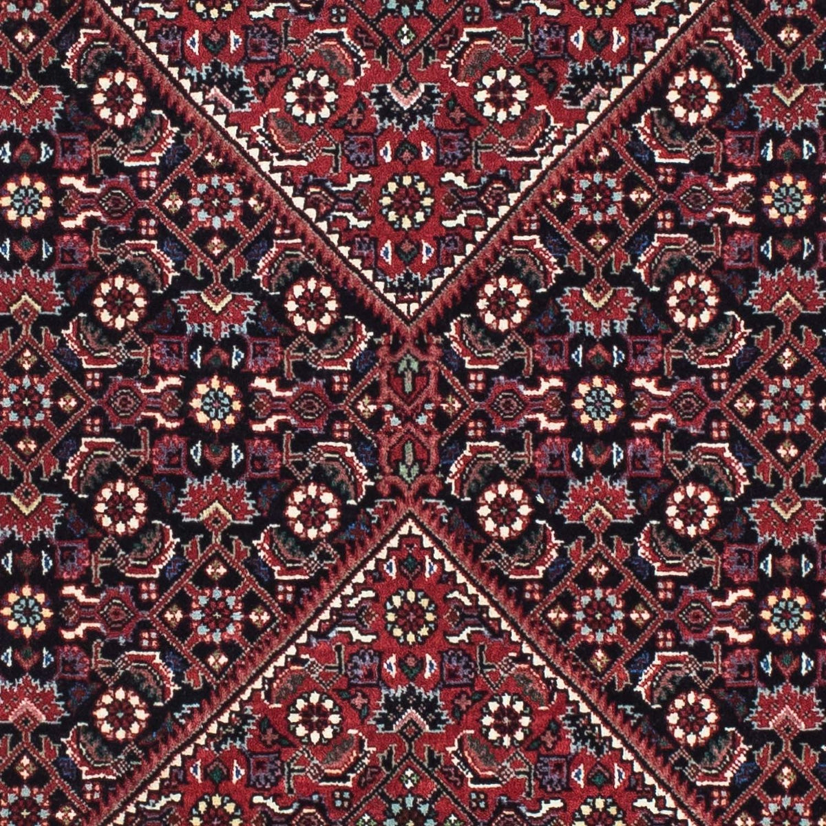 Alfombra de pasillo Alfombra persa - Bidjar - 200 x 76 cm - azul oscuro