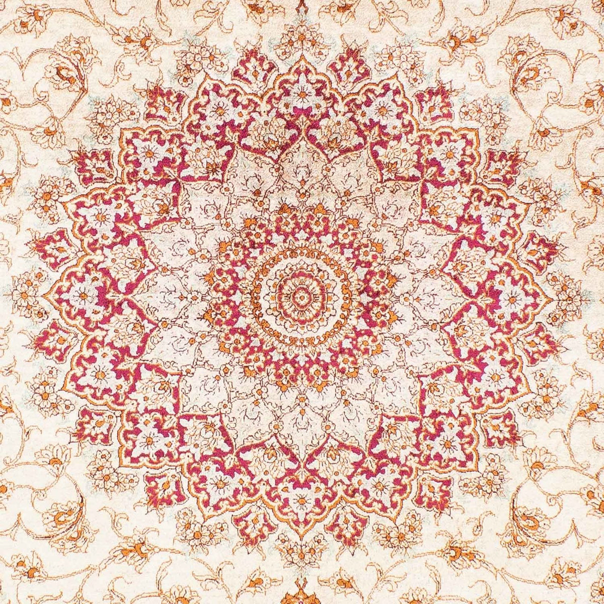 Alfombra persa - Ghom - 240 x 157 cm - beige