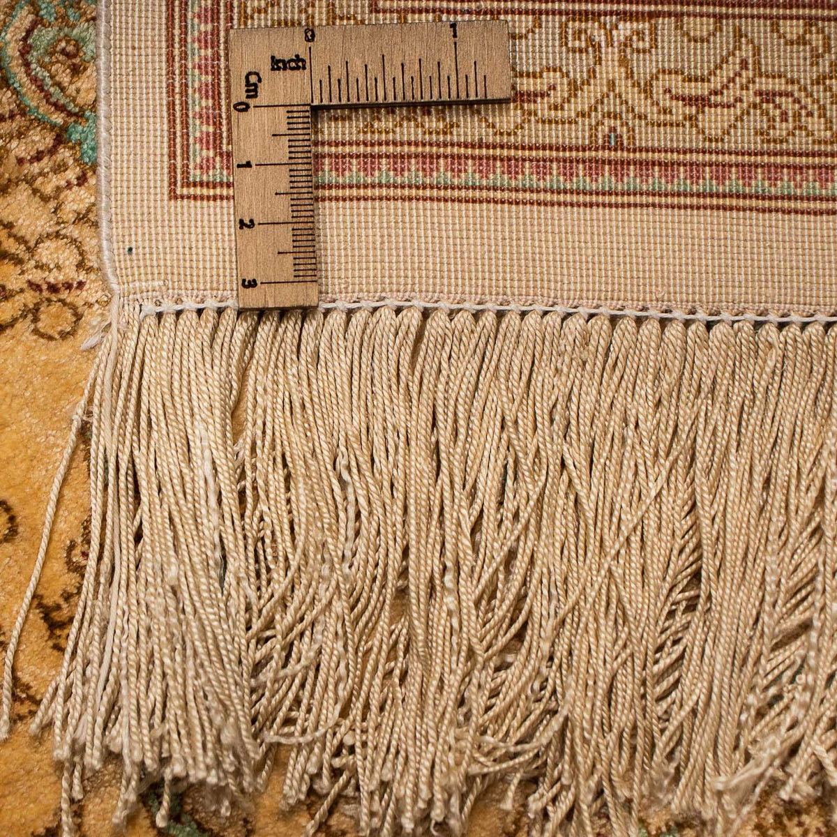 Alfombra persa - Ghom - 198 x 134 cm - beige