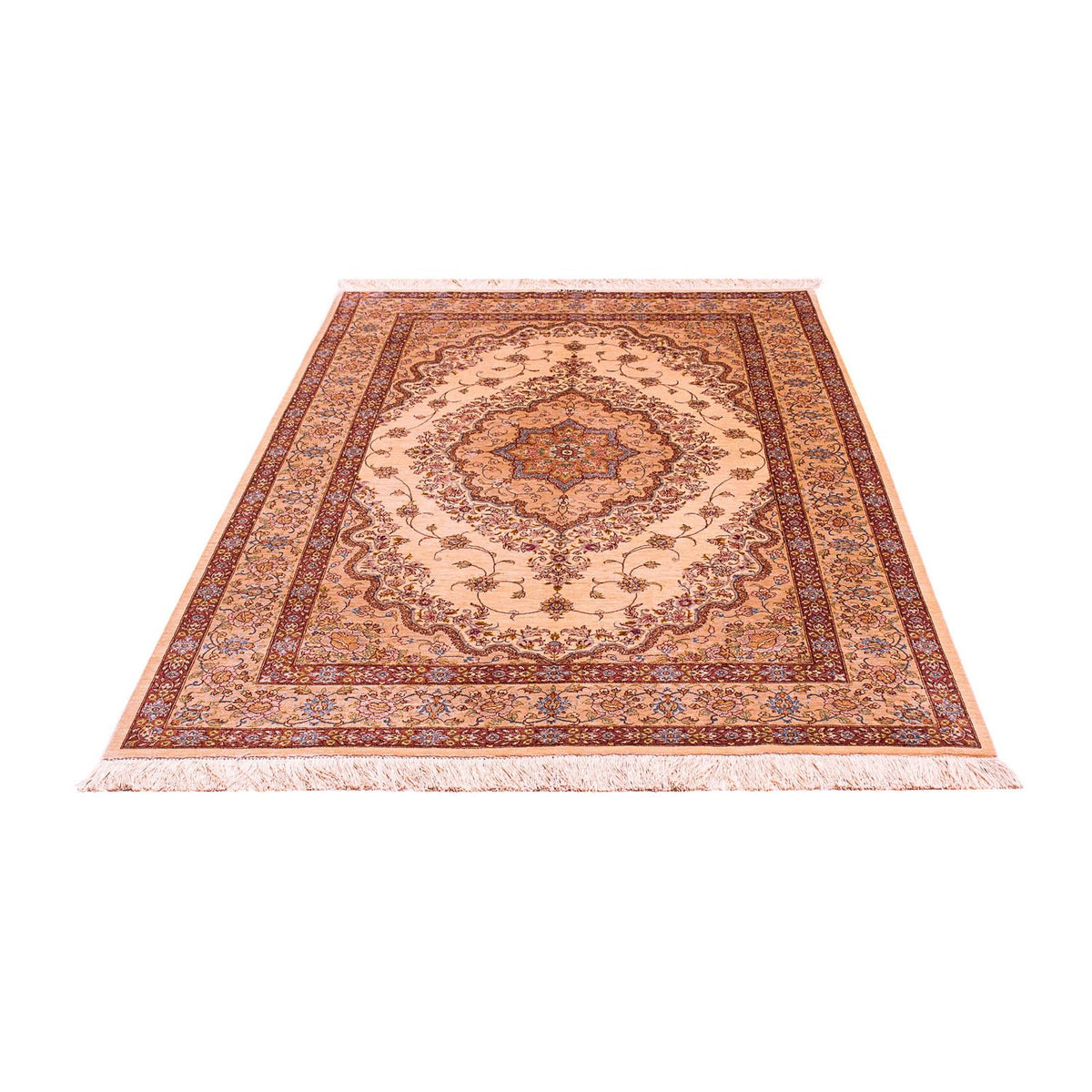 Alfombra de seda - Ghom Seda - Prima - 188 x 130 cm - beige