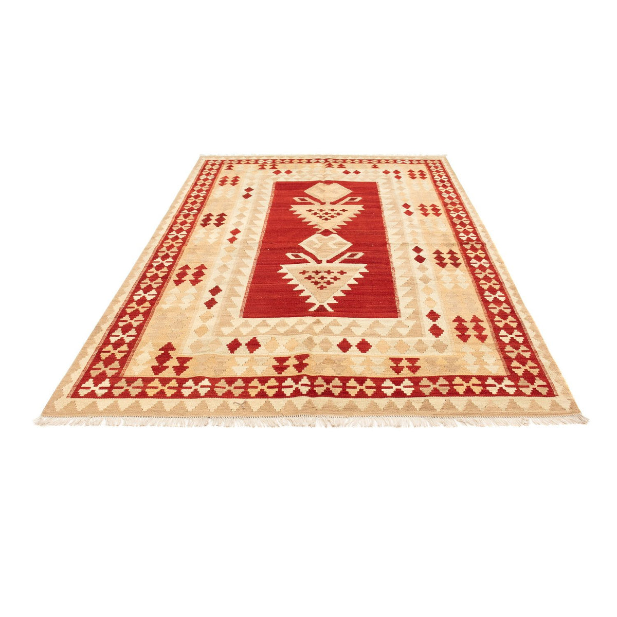 Alfombra Kelim - Oriental - 256 x 173 cm - beige