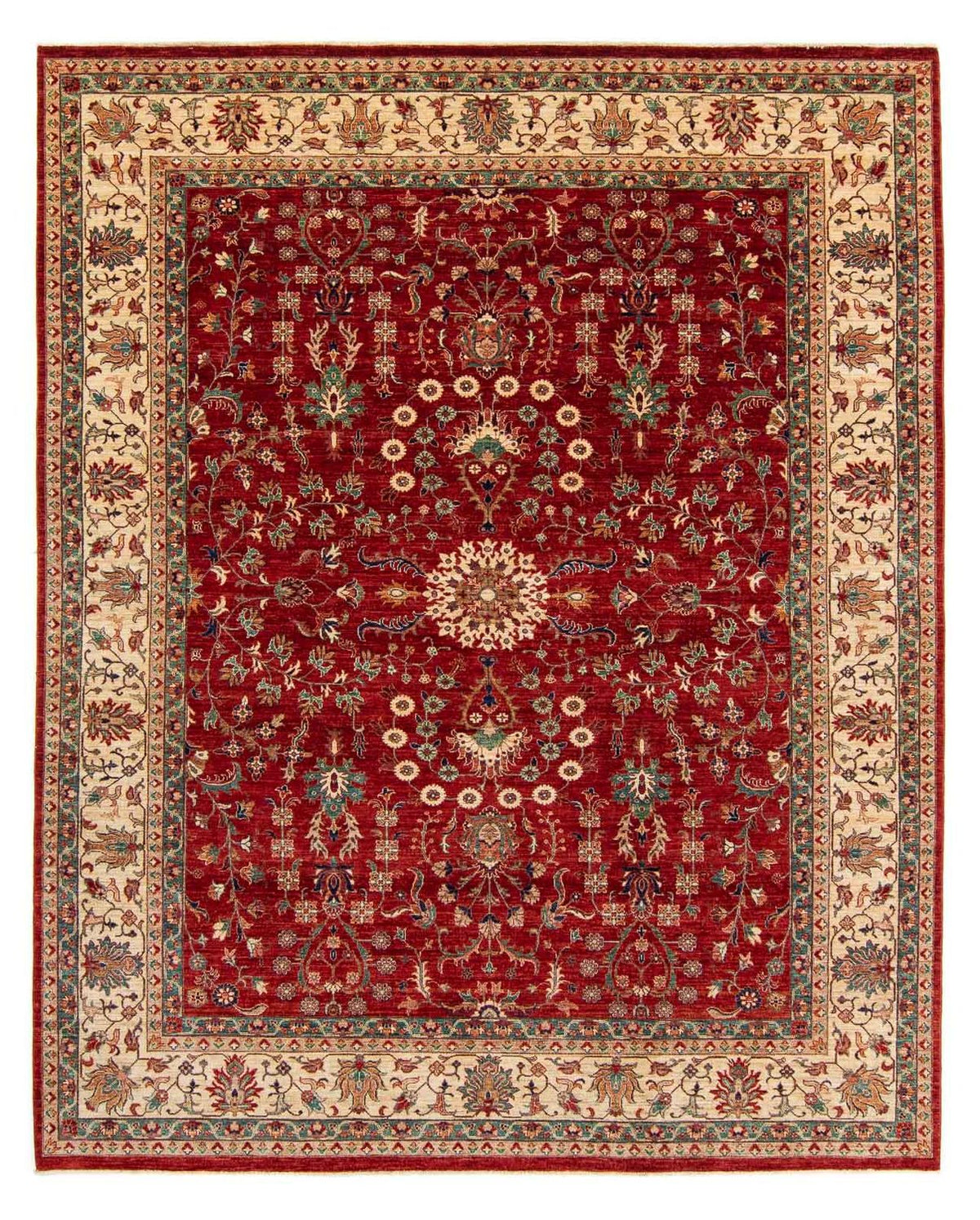 Alfombra Ziegler - 300 x 244 cm - rojo oscuro