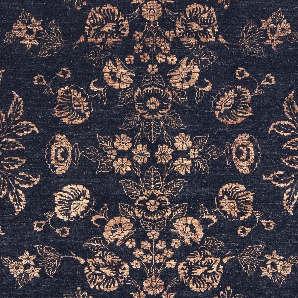 Alfombra oriental - 300 x 246 cm - azul oscuro