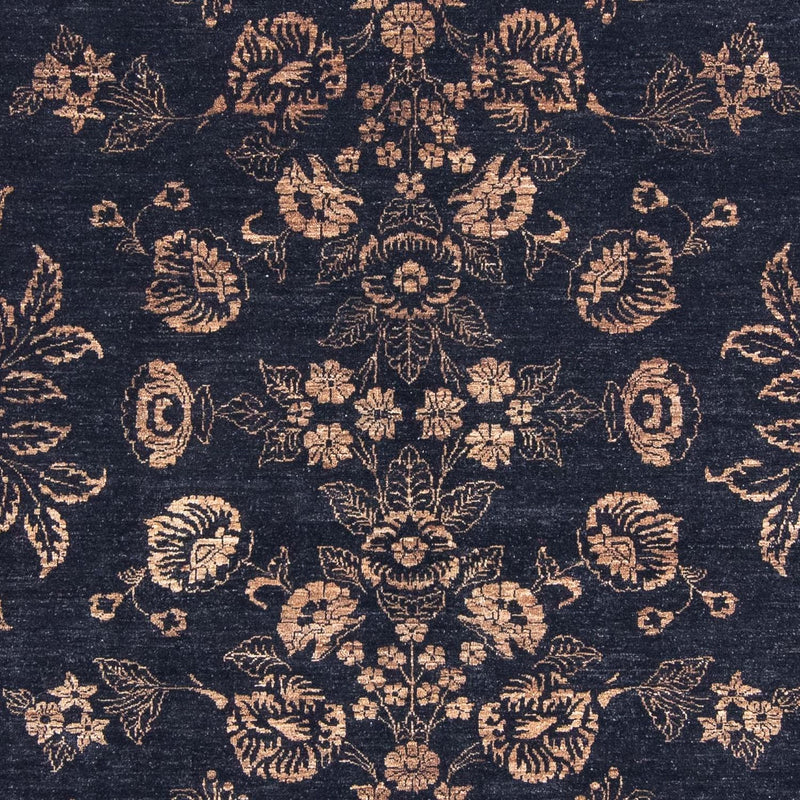 Alfombra oriental - 300 x 246 cm - azul oscuro