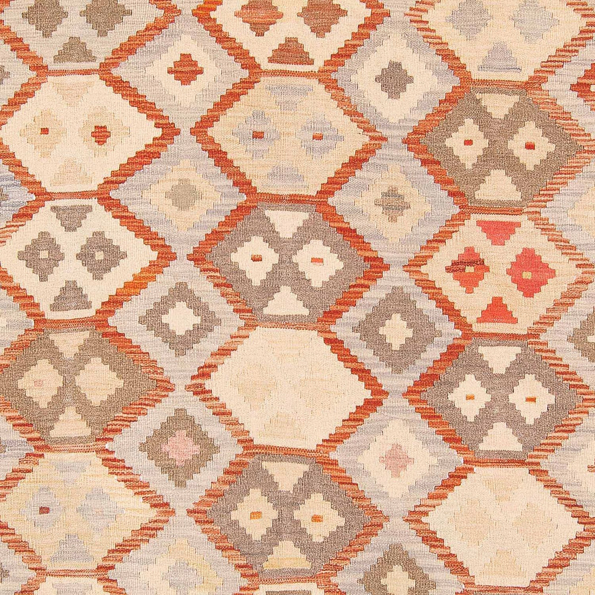 Alfombra Kelim - Splash - 285 x 198 cm - beige