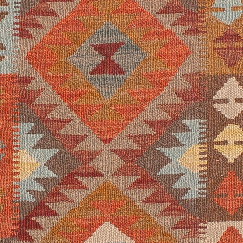 Alfombra de pasillo Alfombra Kelim - Splash - 296 x 76 cm - rojo claro