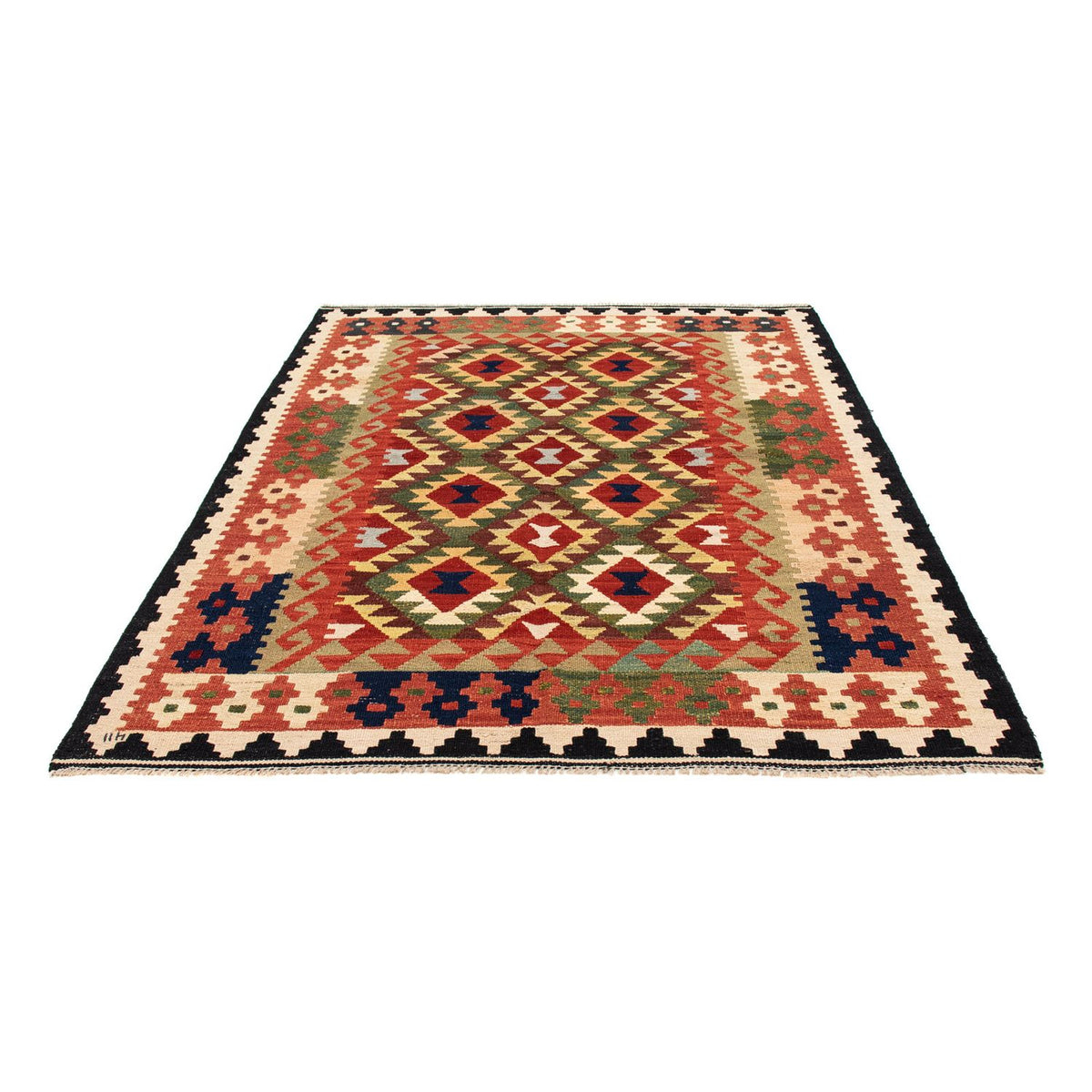 Alfombra Kelim - Splash - 176 x 155 cm - multicolor