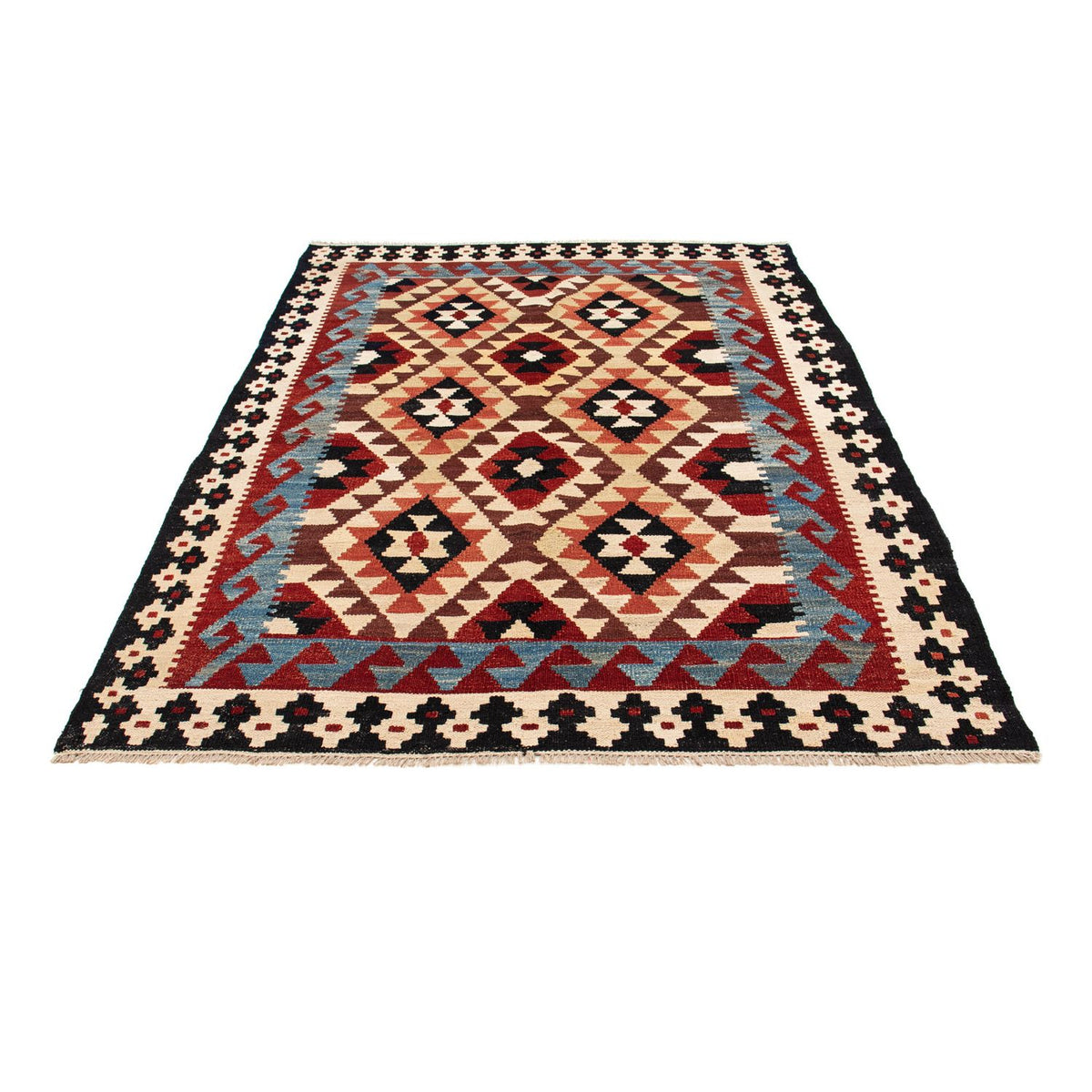 Alfombra Kelim - Splash - 215 x 153 cm - multicolor