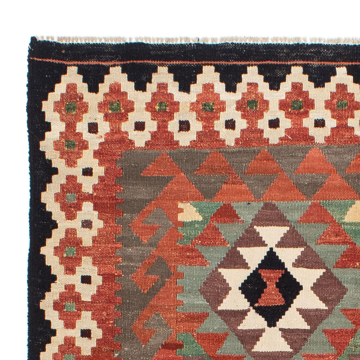 Alfombra Kelim - Splash - 196 x 149 cm - multicolor