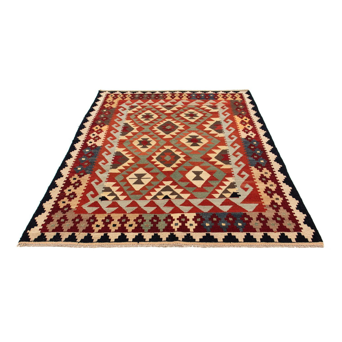 Alfombra Kelim - Splash - 215 x 157 cm - multicolor