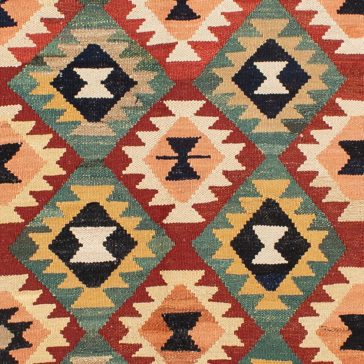 Alfombra Kelim - Splash - 189 x 152 cm - multicolor