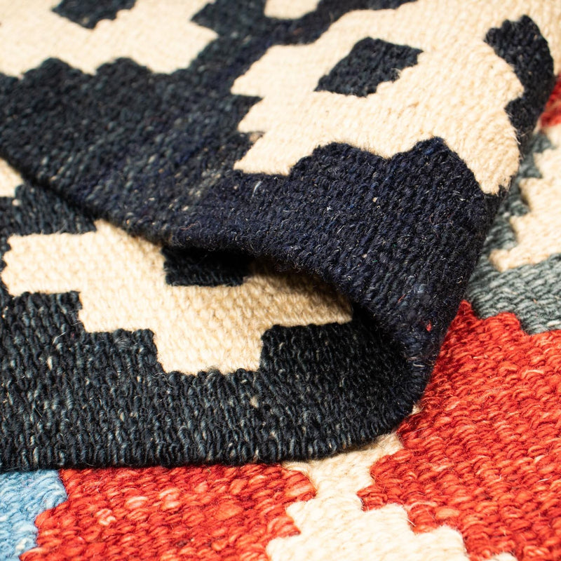 Alfombra Kelim - Splash - 199 x 163 cm - multicolor