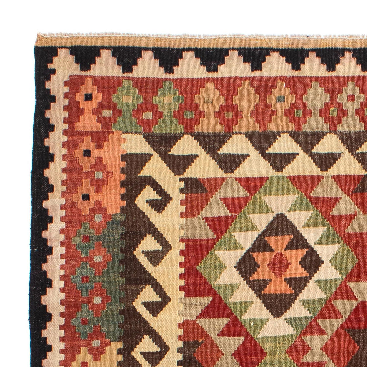 Alfombra Kelim - Splash - 183 x 155 cm - multicolor