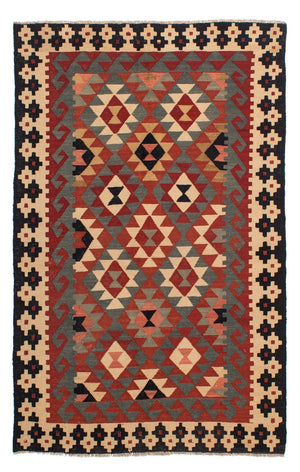 Alfombra Kelim - Splash - 207 x 146 cm - multicolor