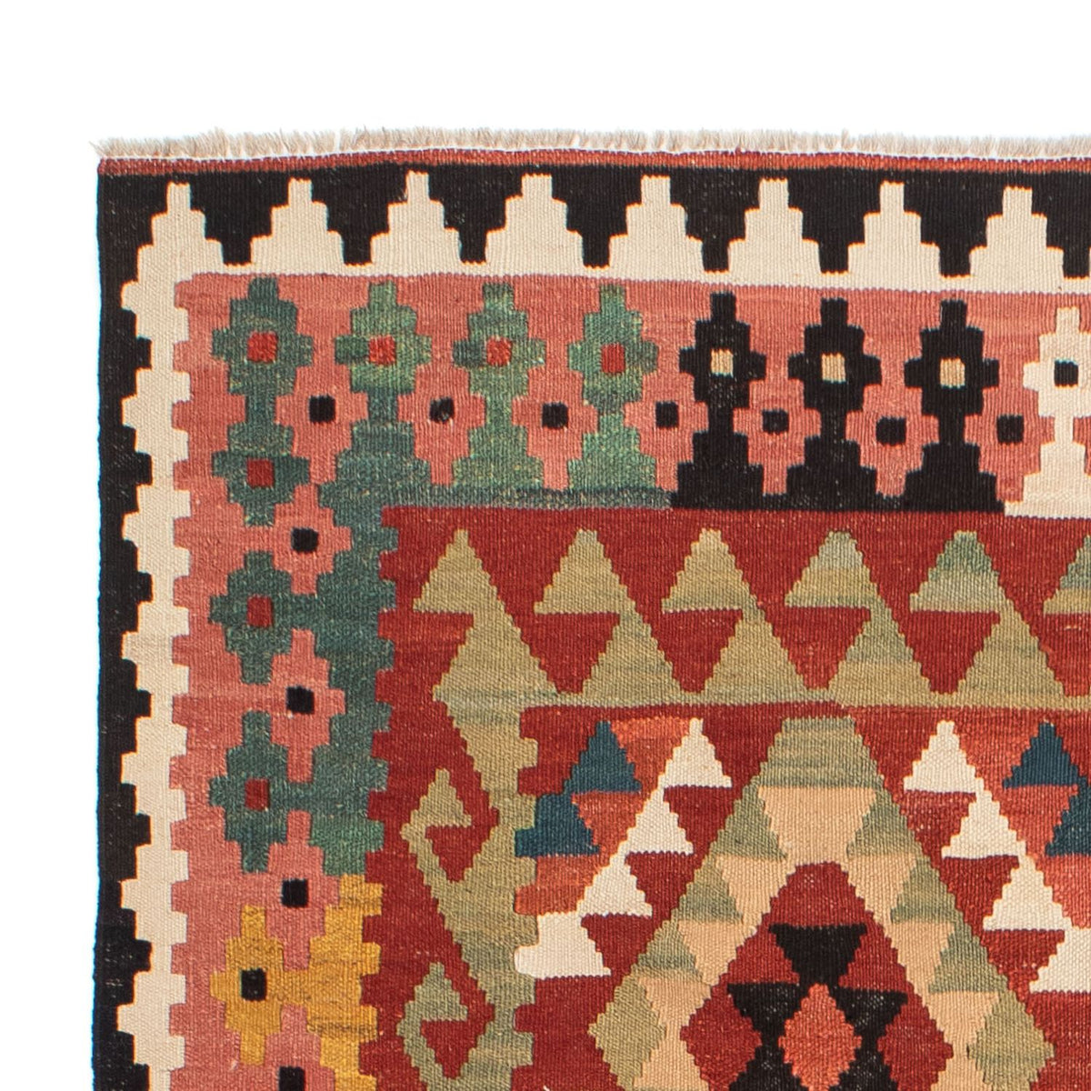 Alfombra Kelim - Splash - 201 x 150 cm - multicolor