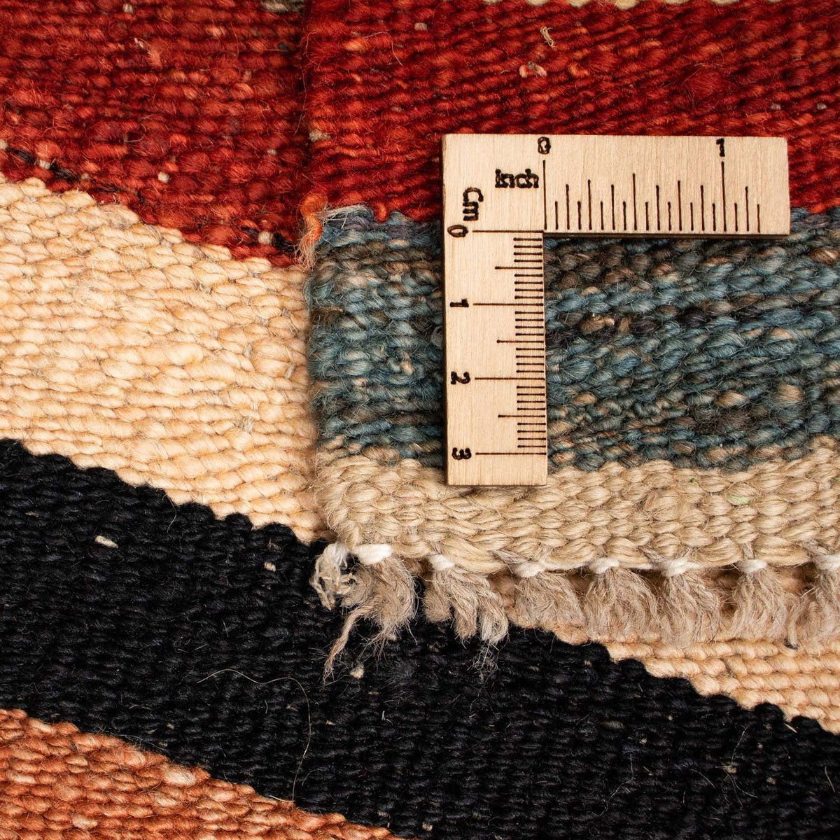 Alfombra Kelim - Splash - 200 x 152 cm - multicolor