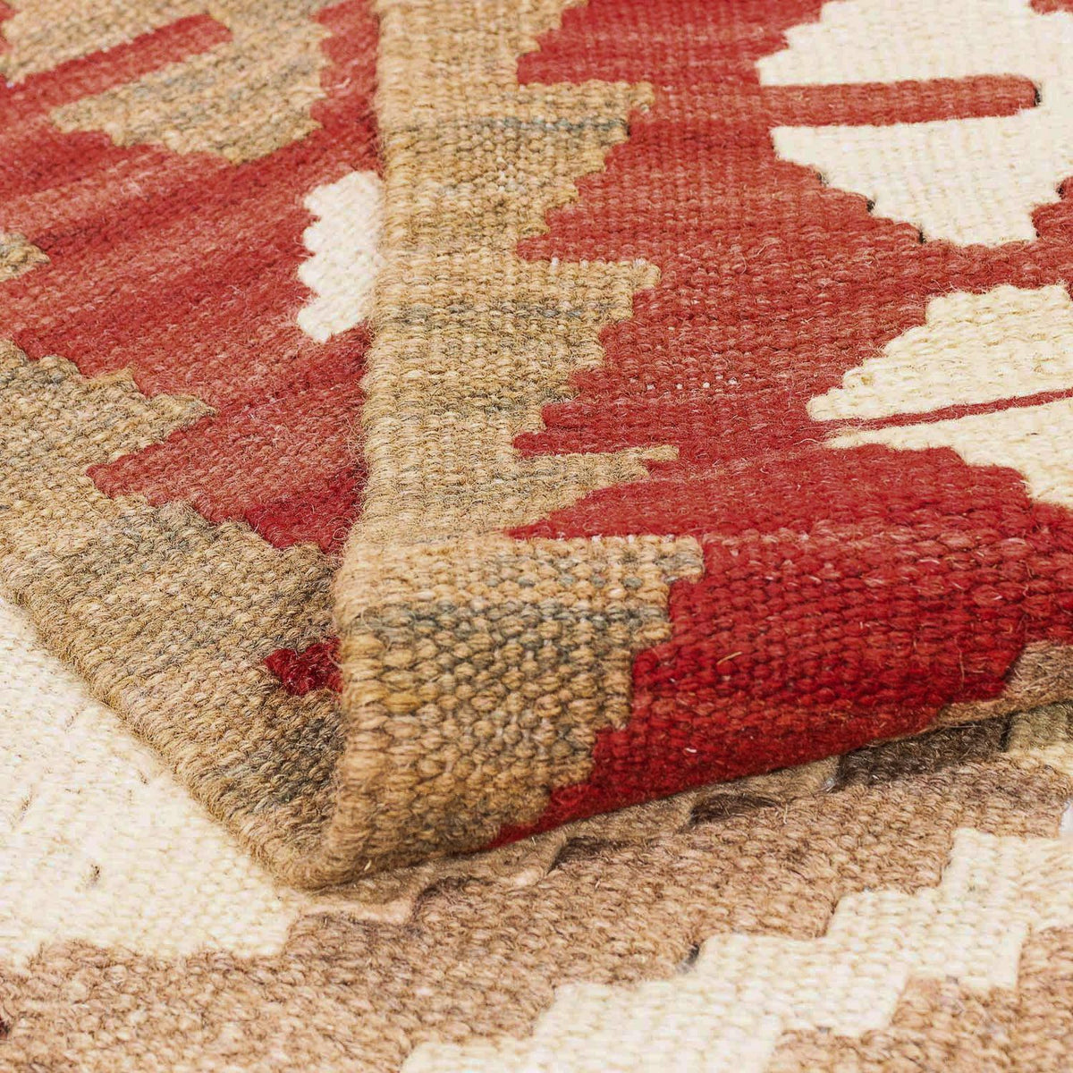 Alfombra Kelim - Splash - 290 x 193 cm - beige