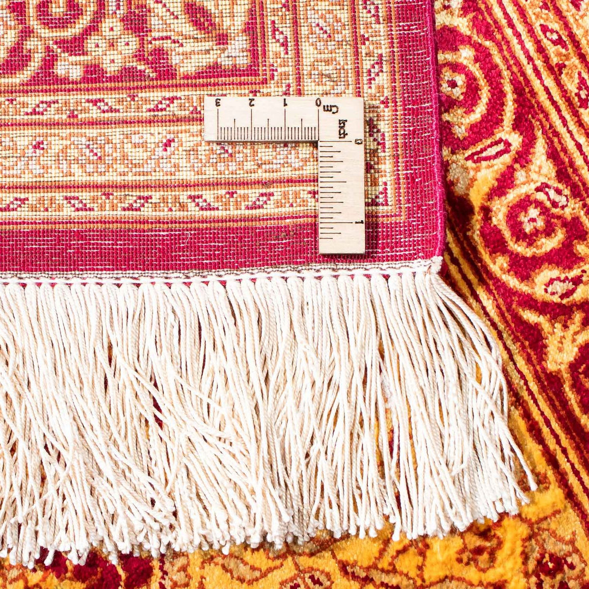 Alfombra persa - Ghom - 147 x 102 cm - rojo oscuro