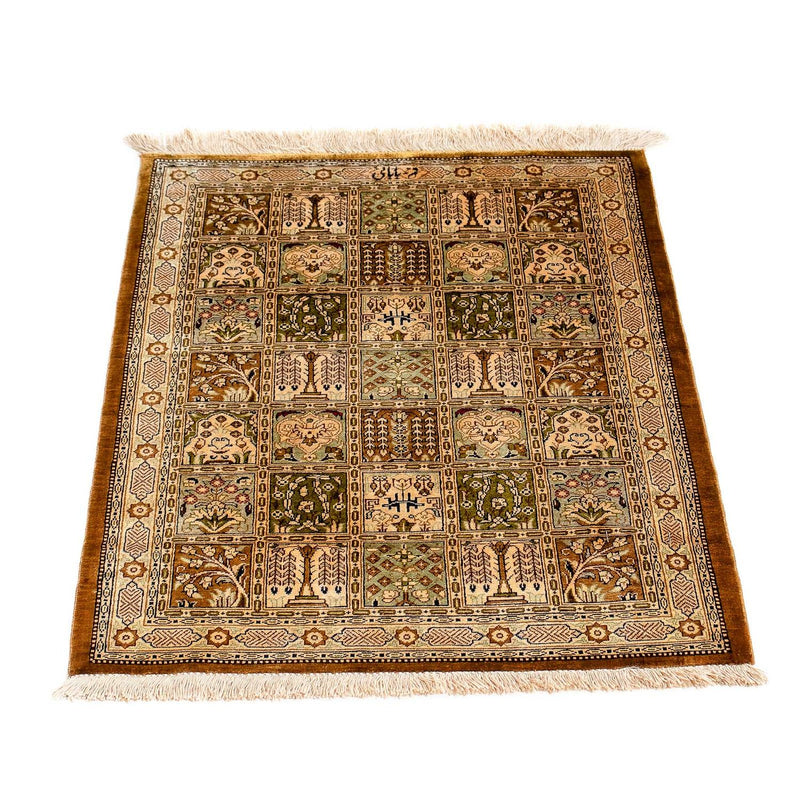 Alfombra persa - Ghom - 77 x 56 cm - multicolor