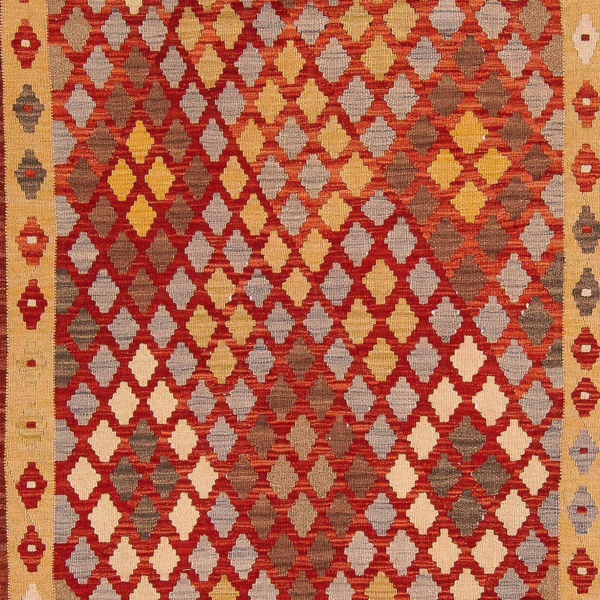 Alfombra Kelim - Splash - 304 x 204 cm - multicolor