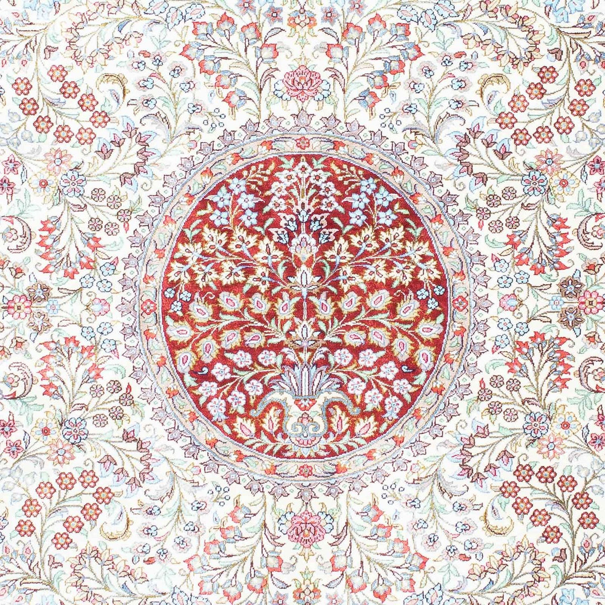 Alfombra persa - Ghom - 158 x 103 cm - beige