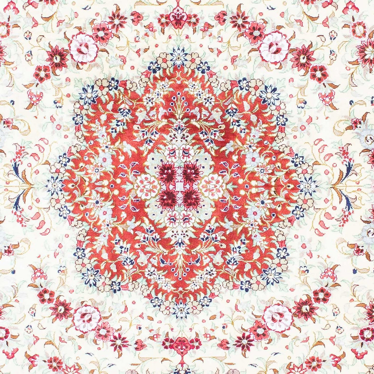Alfombra persa - Ghom - 155 x 102 cm - beige