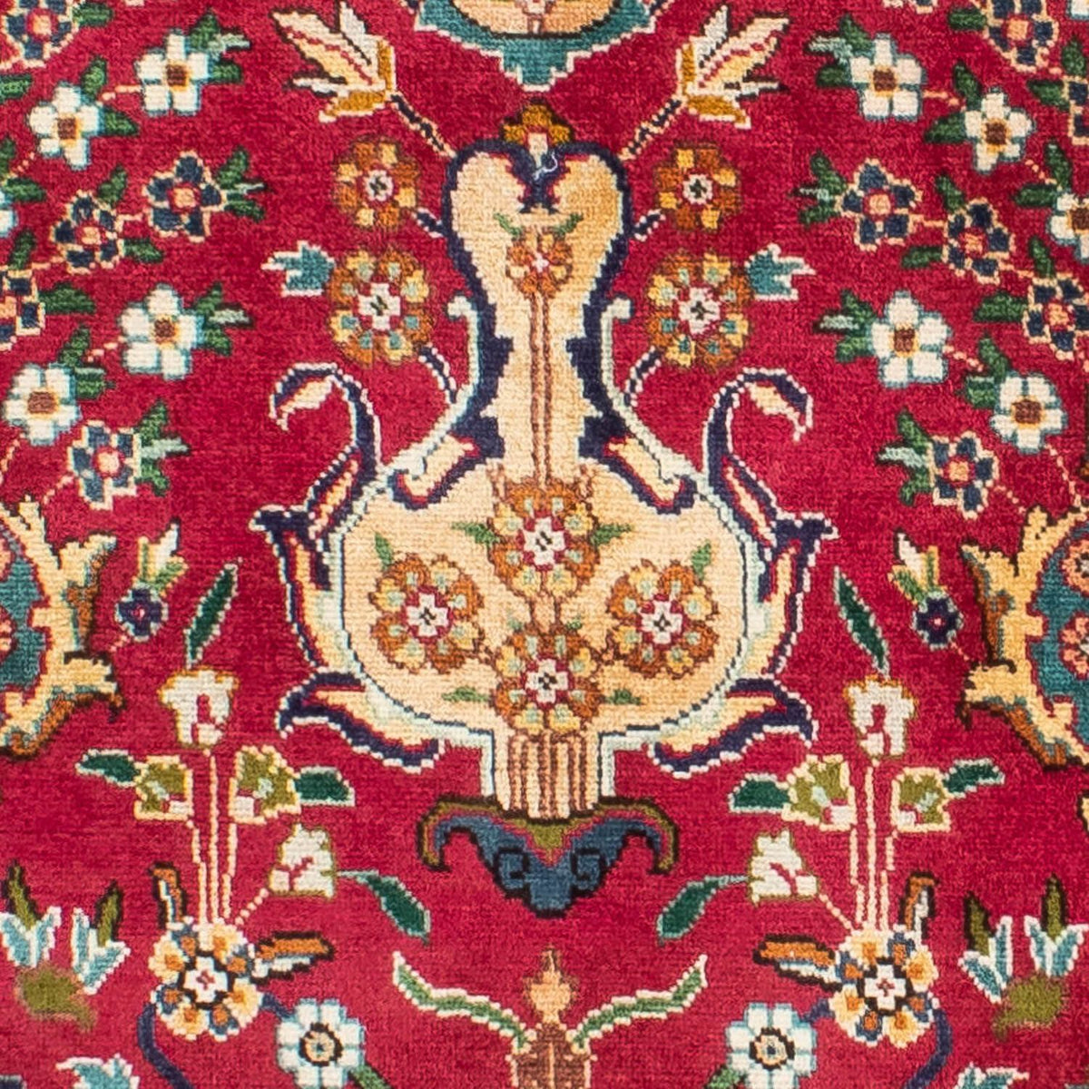 Alfombra de pasillo Alfombra persa - Tabriz - 400 x 105 cm - rojo