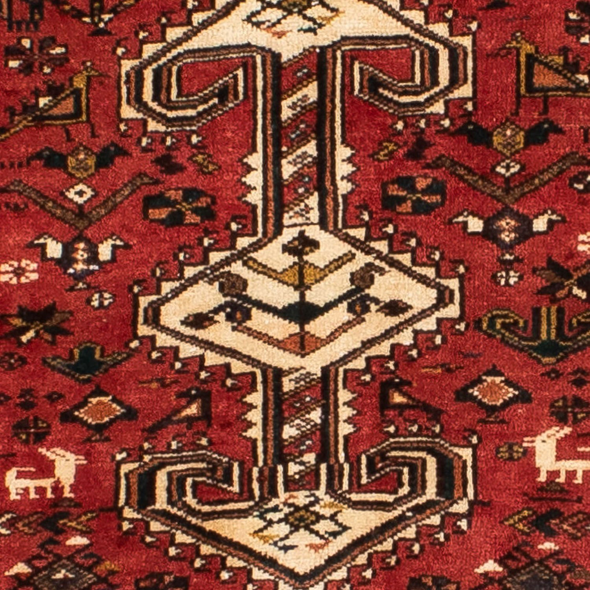 Alfombra de pasillo Alfombra persa - Nómada - 400 x 105 cm - rojo