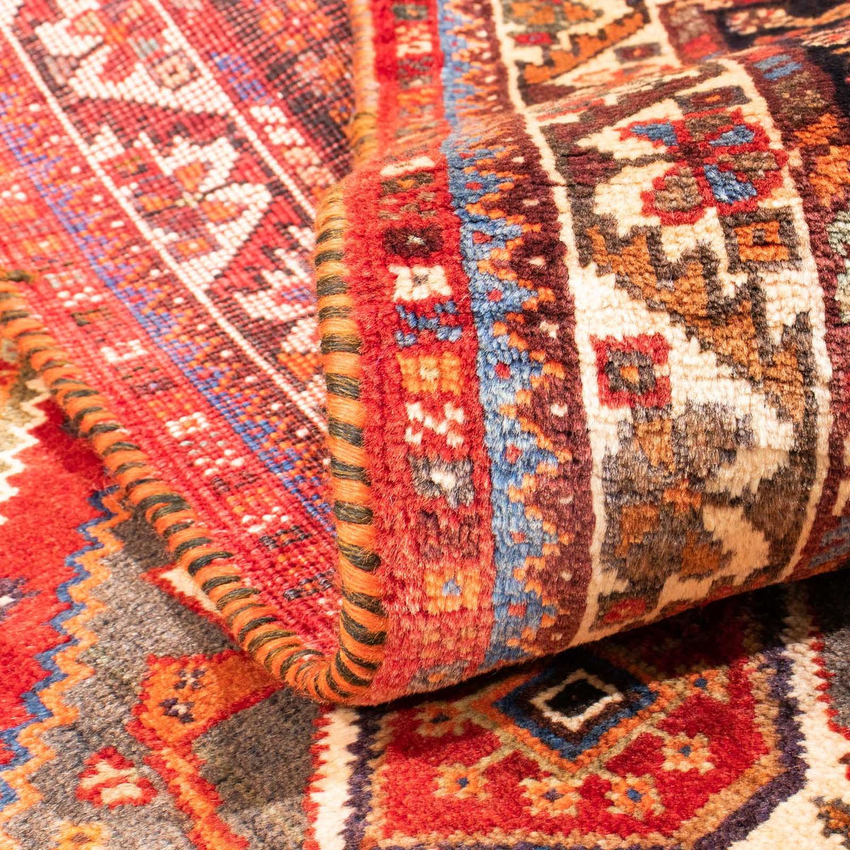 Alfombra persa - Nómada - 155 x 112 cm - rojo