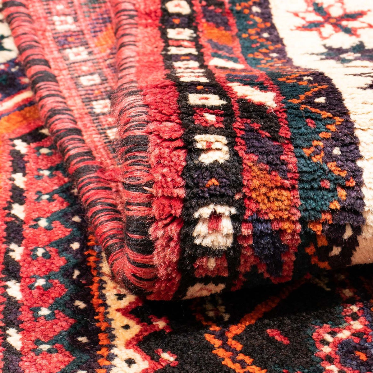Alfombra persa - Nómada - 155 x 110 cm - rojo