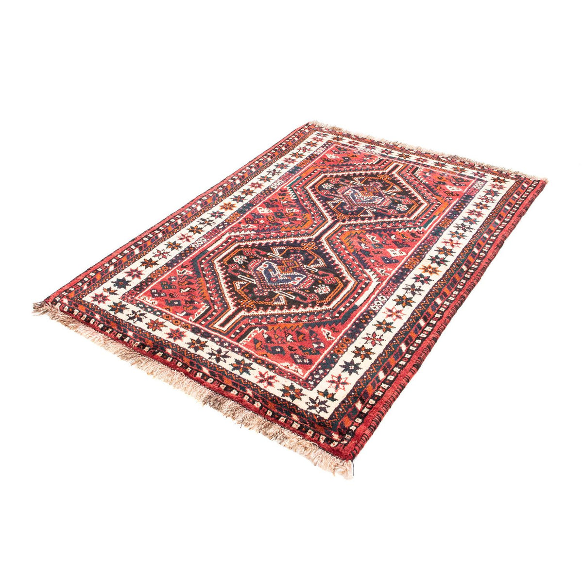 Alfombra persa - Nómada - 155 x 110 cm - rojo
