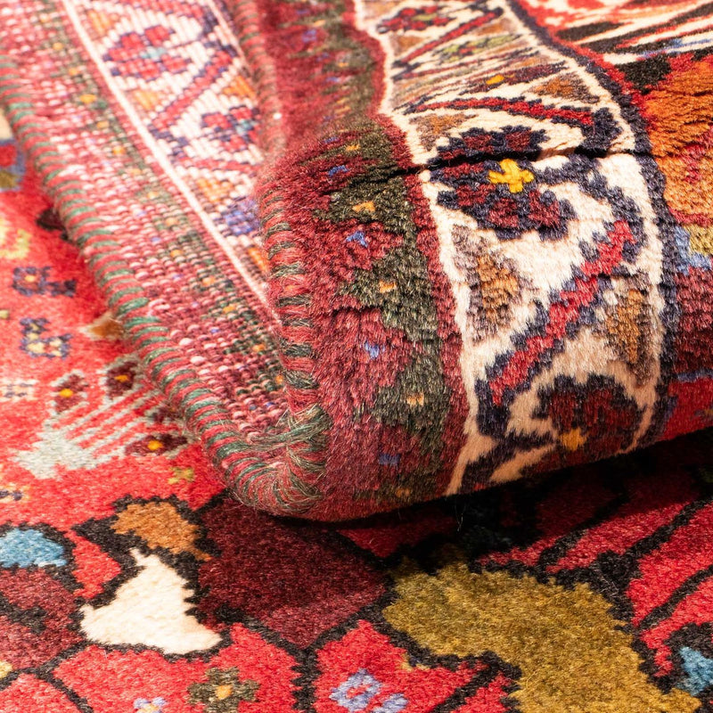 Alfombra persa - Nómada - 150 x 105 cm - rojo oscuro