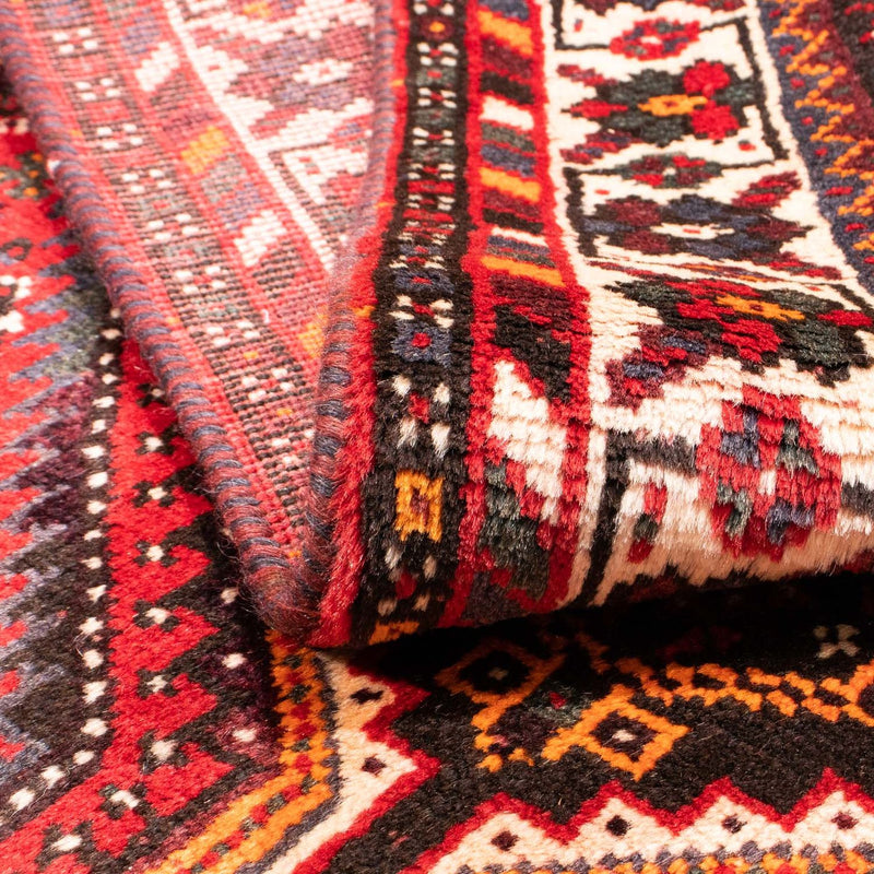 Alfombra persa - Nómada - 158 x 110 cm - rojo oscuro