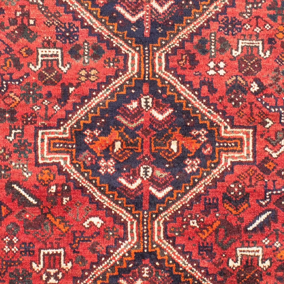Alfombra persa - Nómada - 187 x 125 cm - rojo oscuro