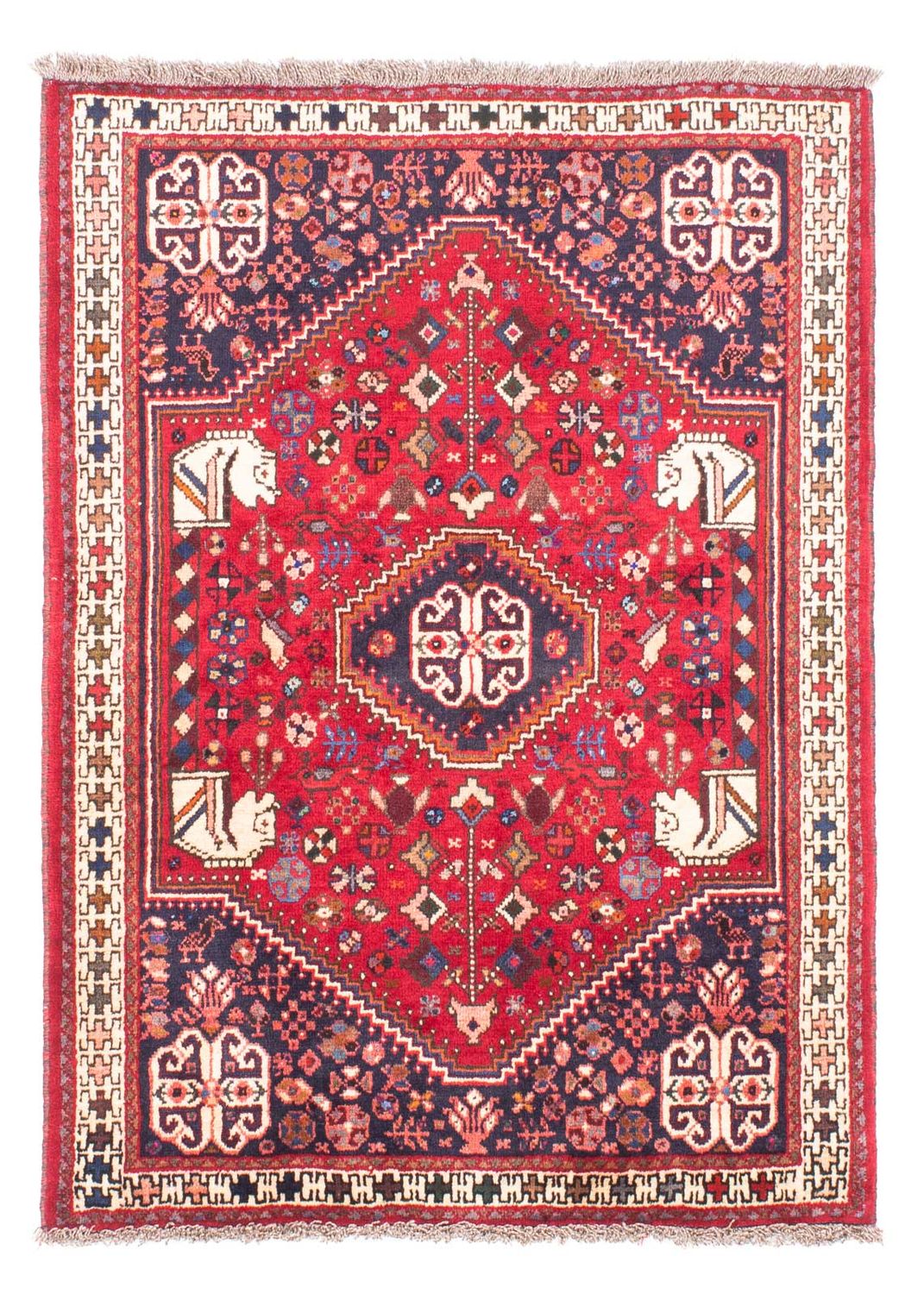 Alfombra persa - Nómada - 147 x 106 cm - rojo