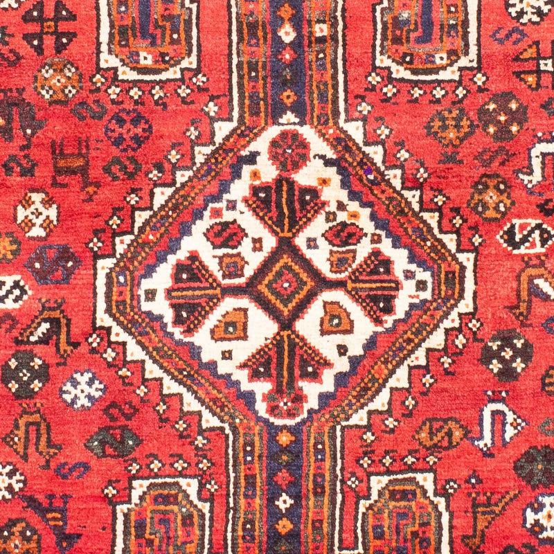 Alfombra persa - Nómada - 160 x 110 cm - rojo oscuro