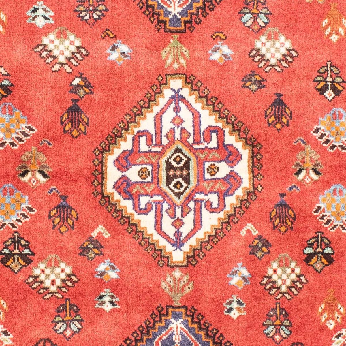 Alfombra persa - Nómada - 157 x 115 cm - rojo claro