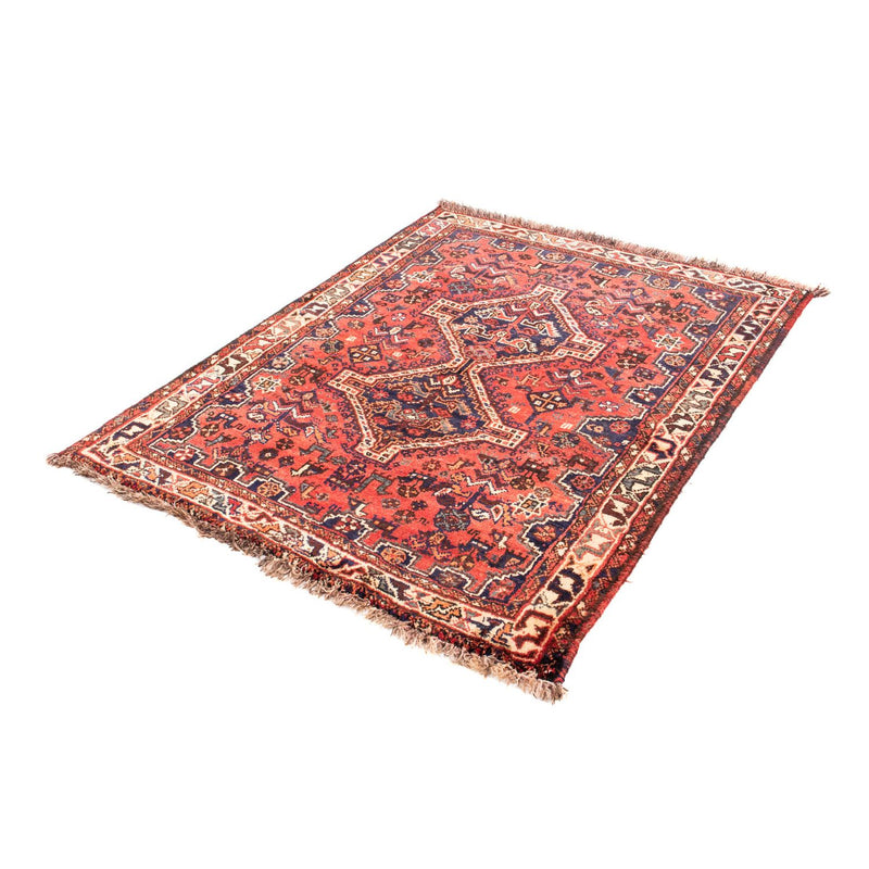Alfombra persa - Nómada - 140 x 115 cm - rojo oscuro